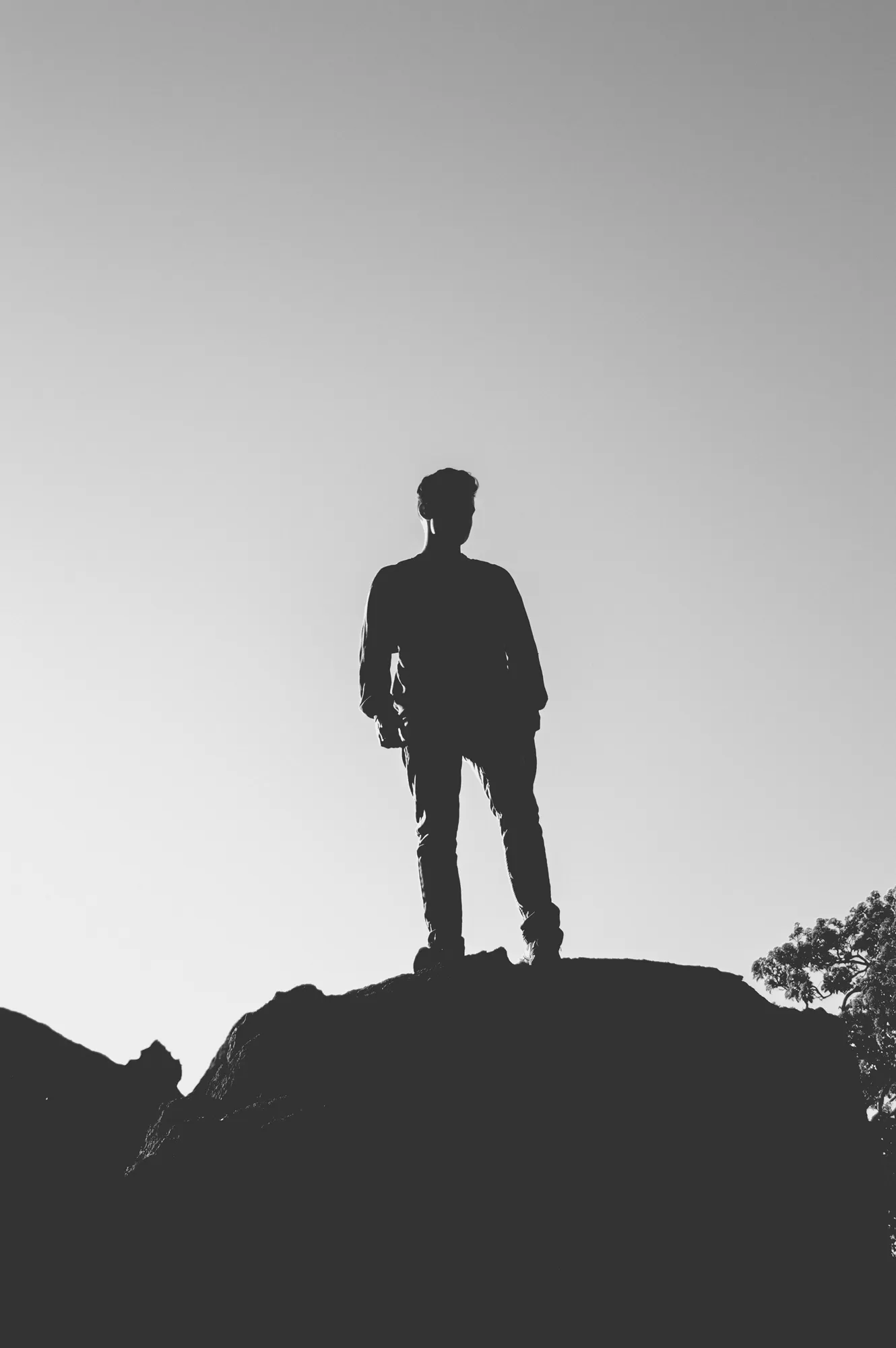 2019-09-01 - Lonehill Koppie - Ben on a rock