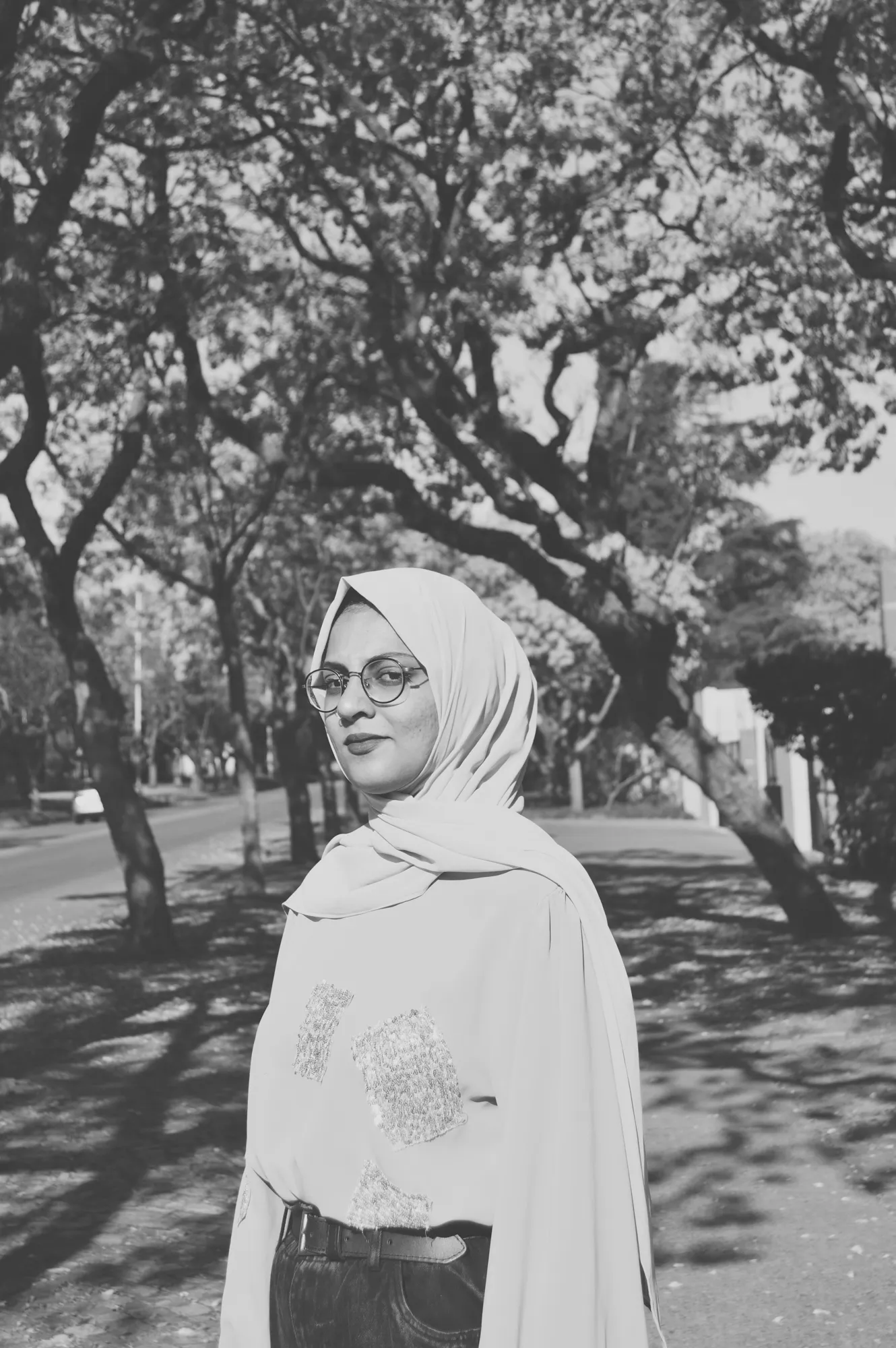 2021-10-17 - Pretoria - Zahrah in under the Jacarandas