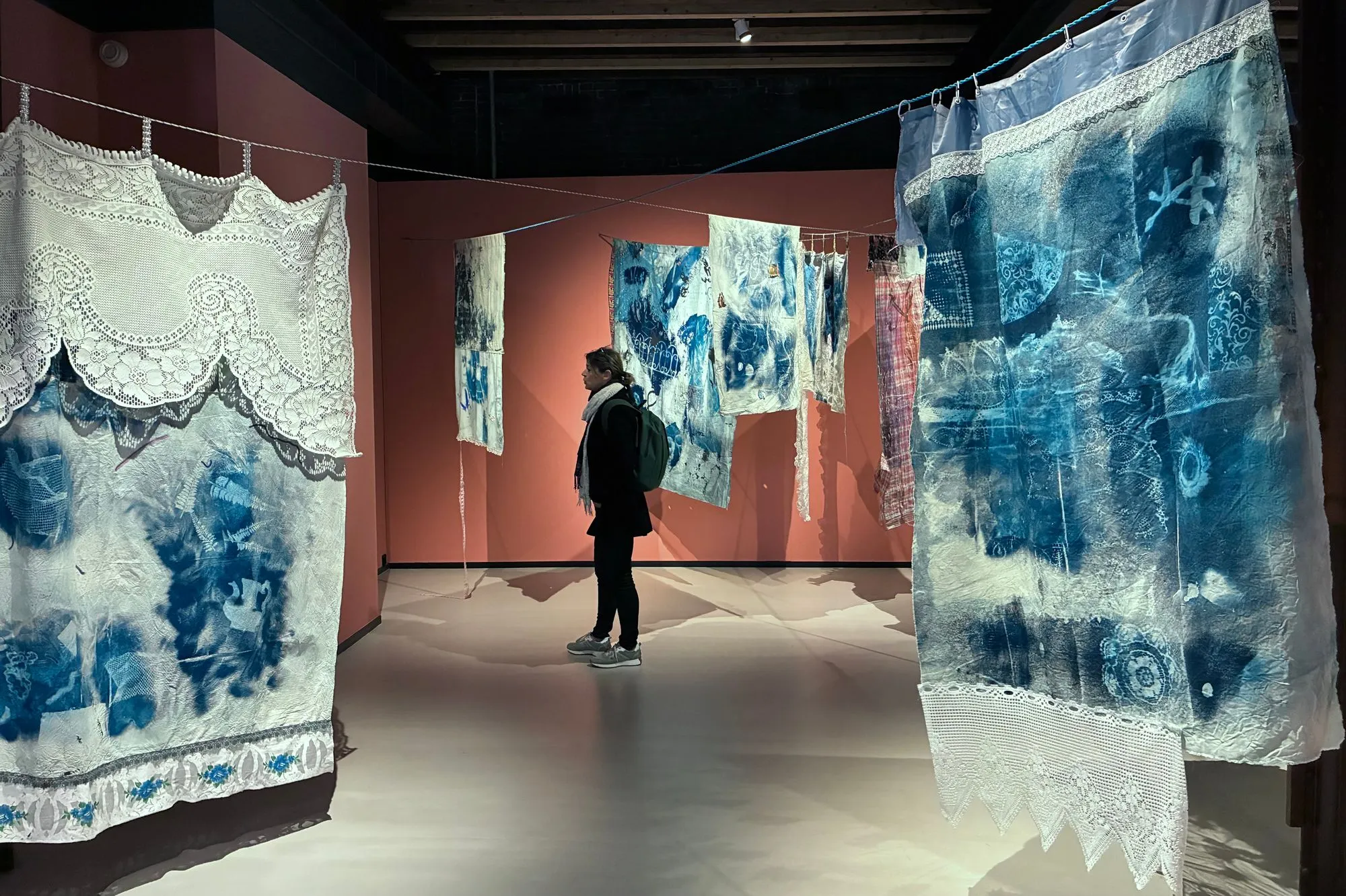 2026-03-28 - Cyanotypes of still lifes on table cloths