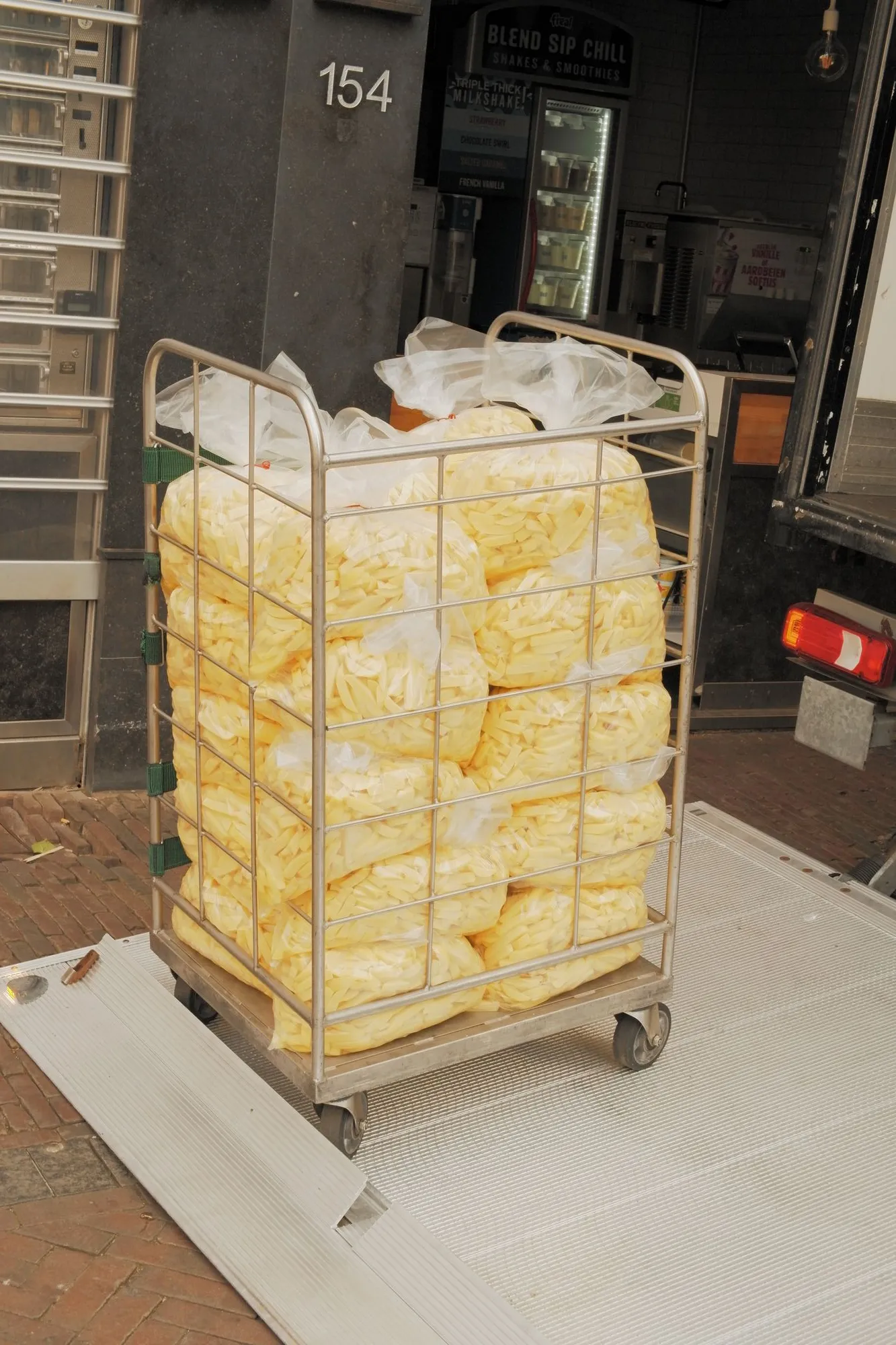 2026-05-31 - Crate of unfried fries in bags