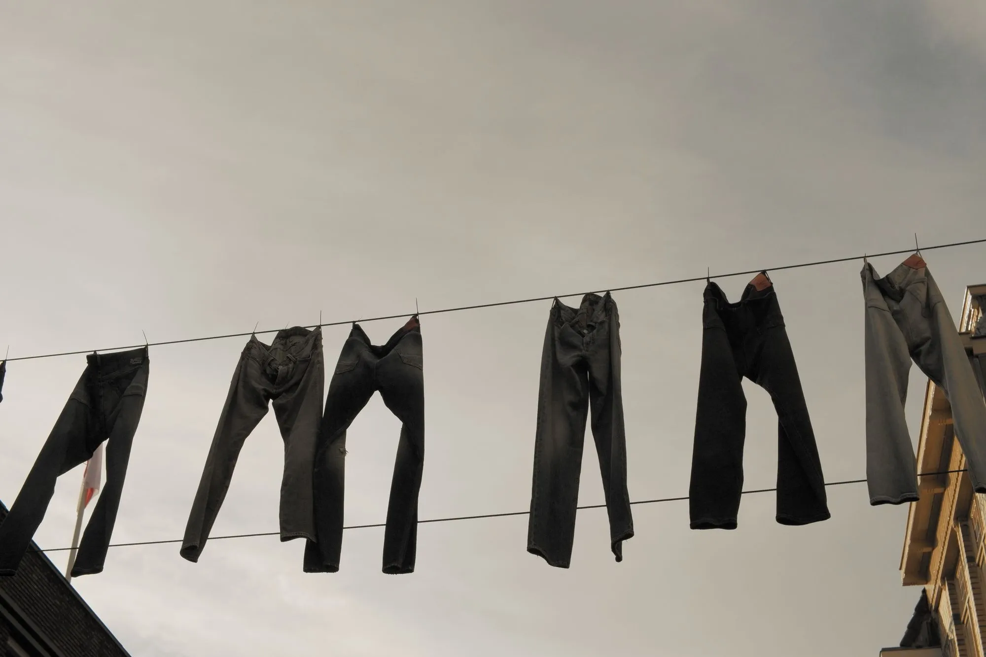 2026-05-31 - Jeans hanging between the buildings