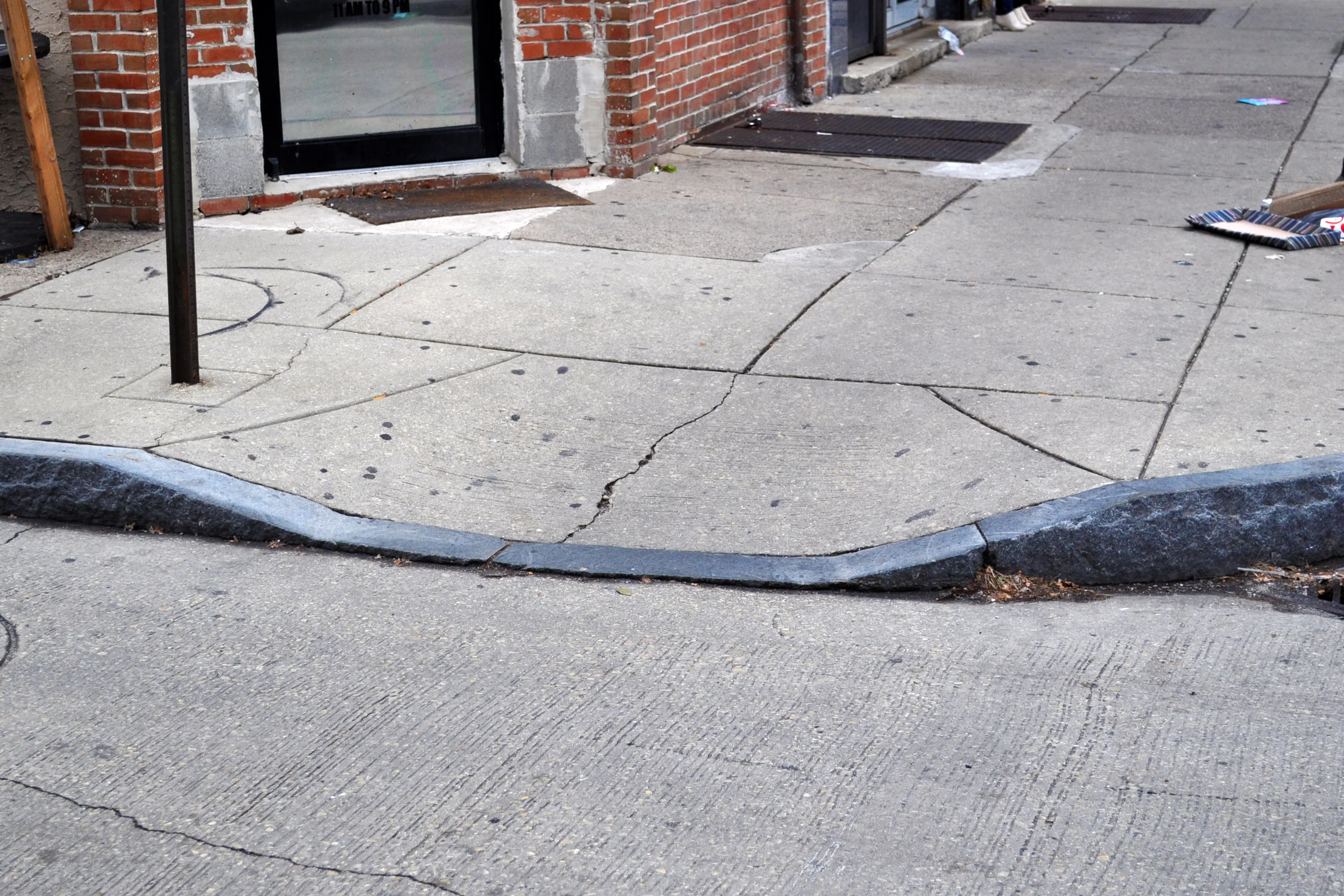 A curb cut, image from Wikipedia