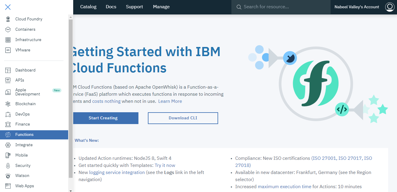 Navigate to Functions
