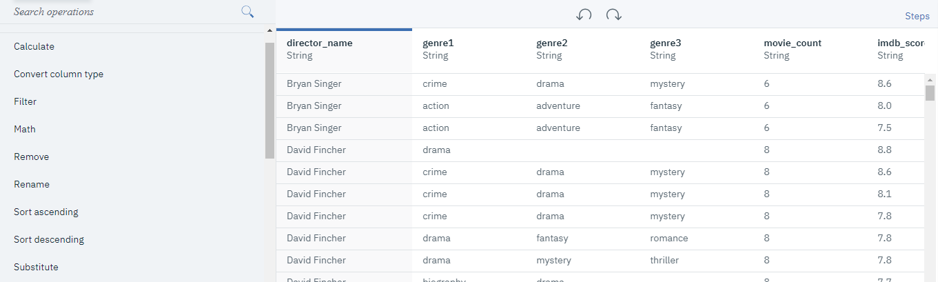 Director Data After Refining