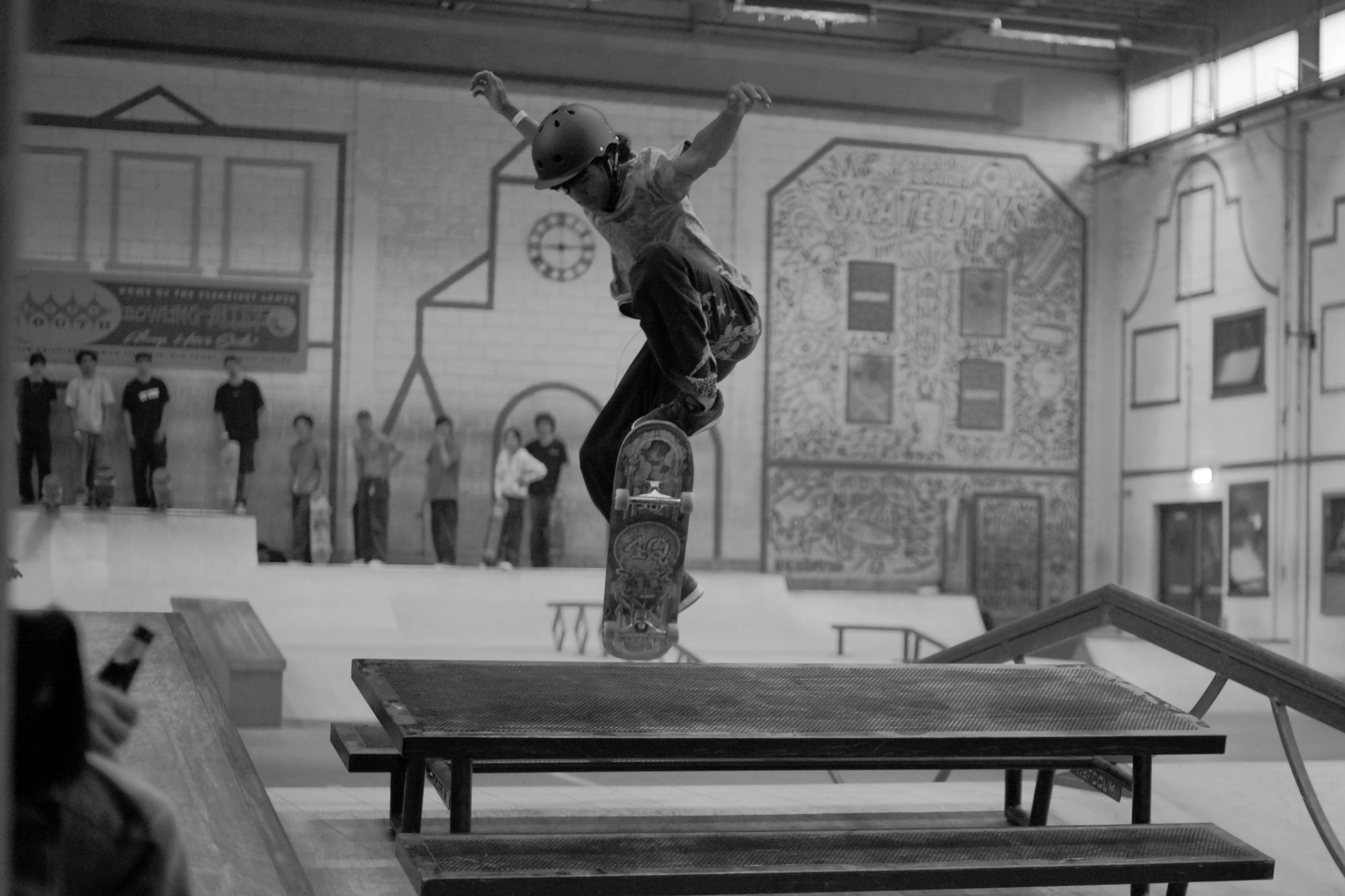 Jumping over picnic table 2
