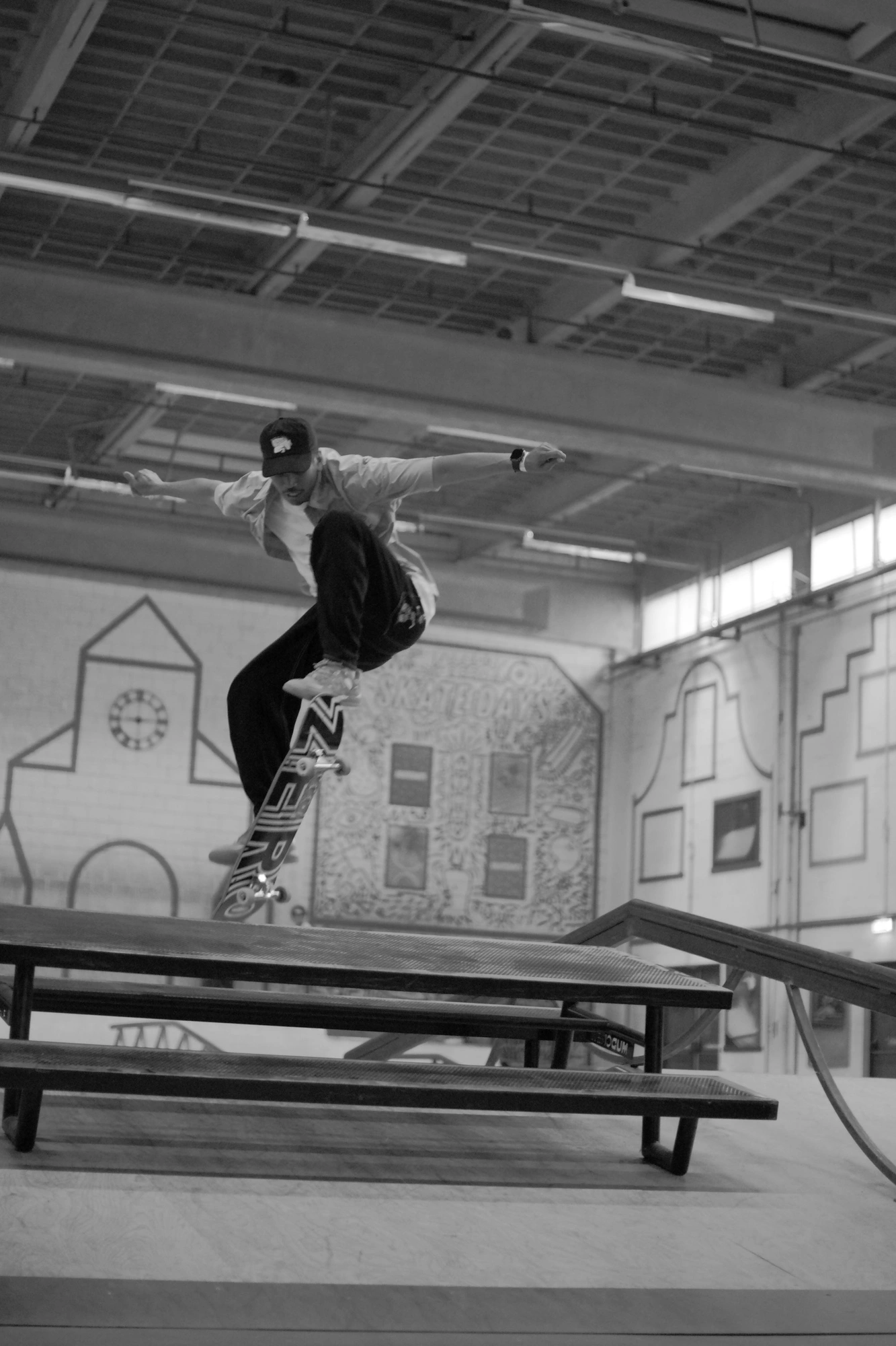 Jumping over picnic table 3