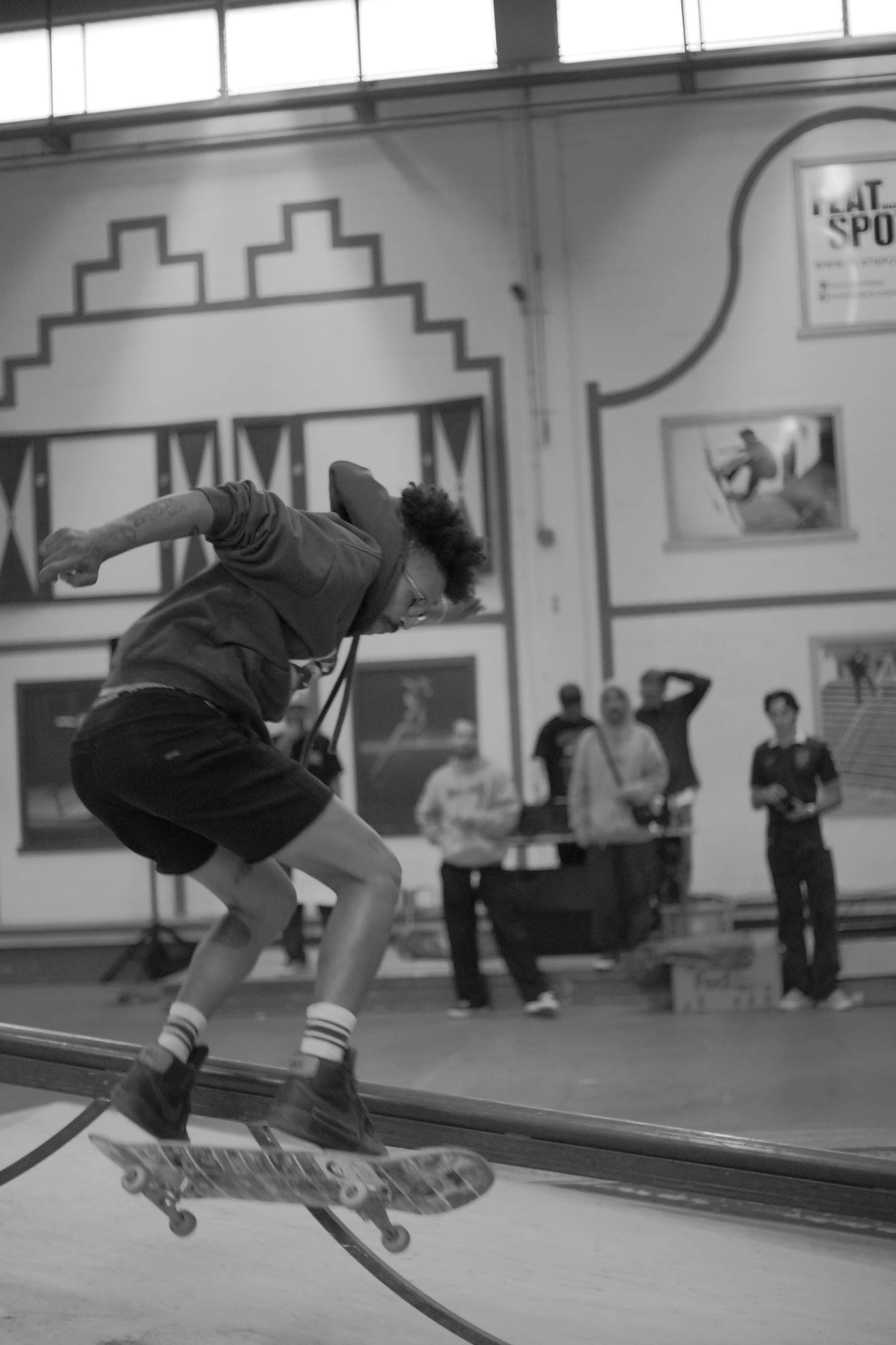 Jumping over rail