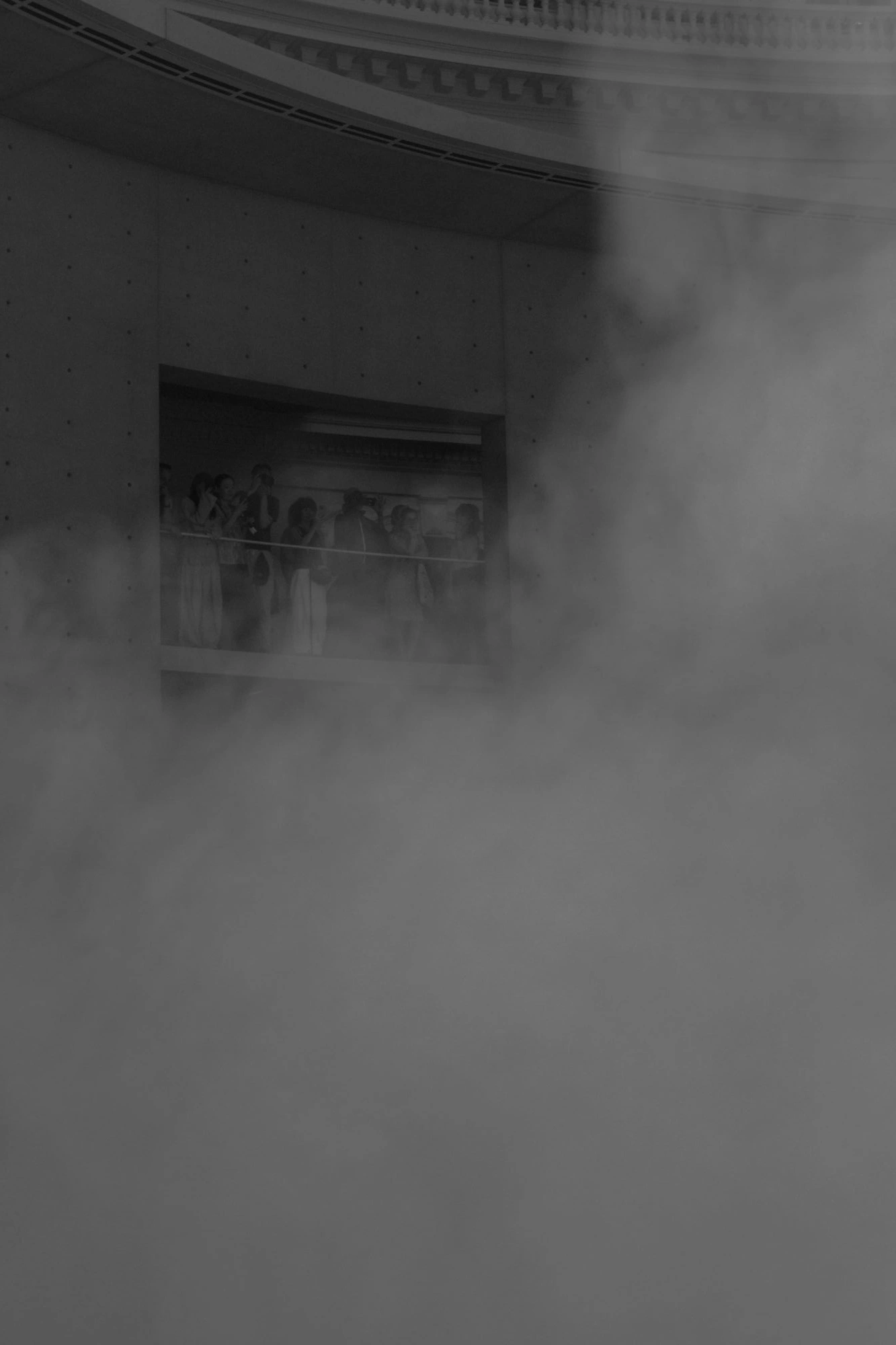 Cloud with people on balcony