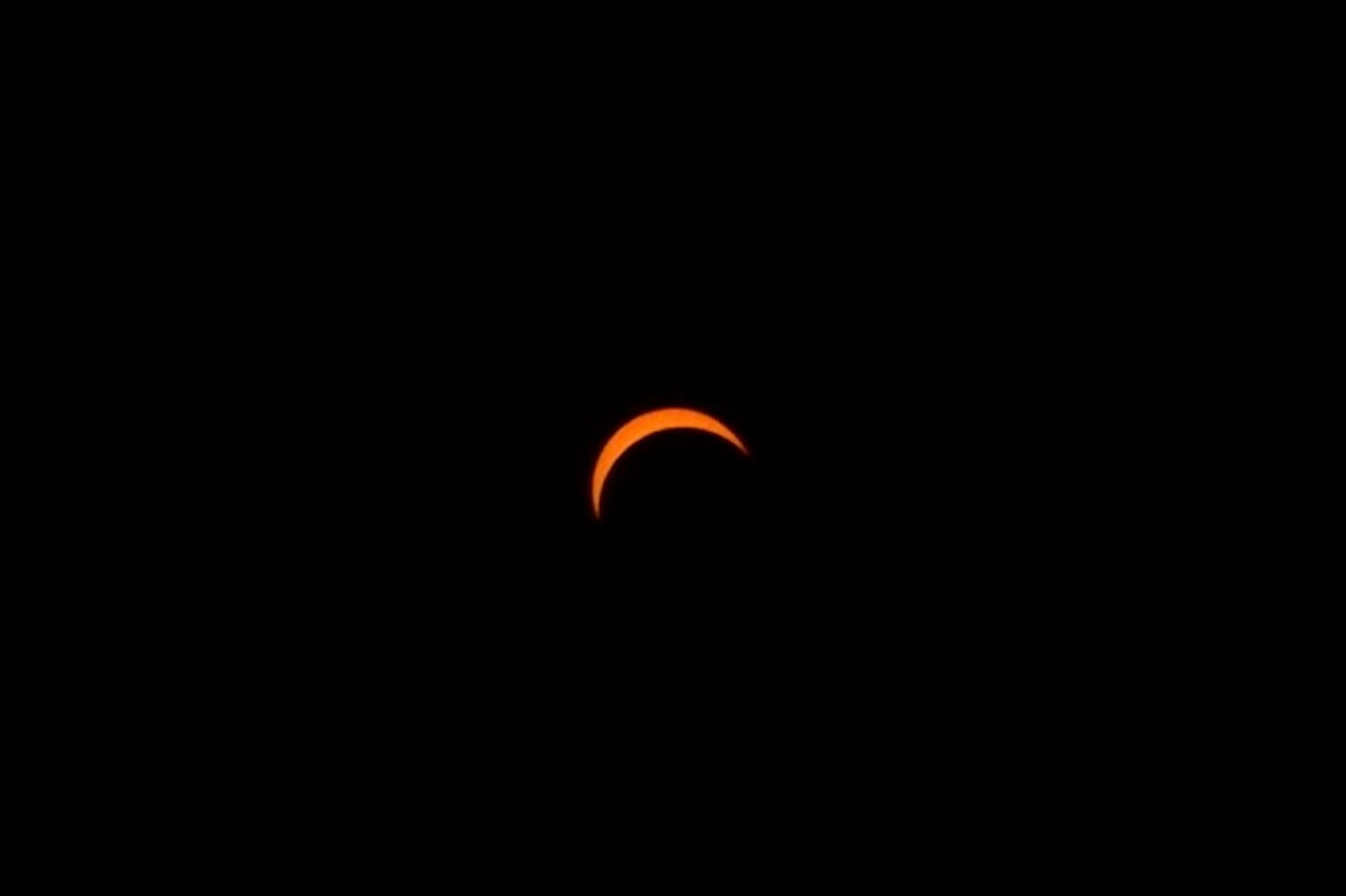 Eclipse almost at its peak