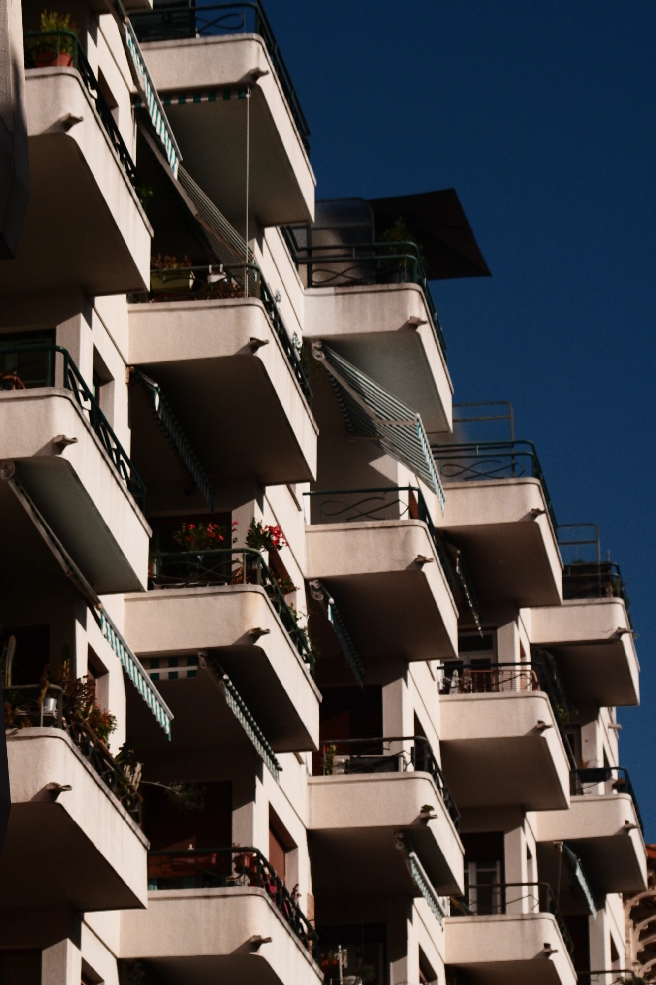 Balconies in the sun